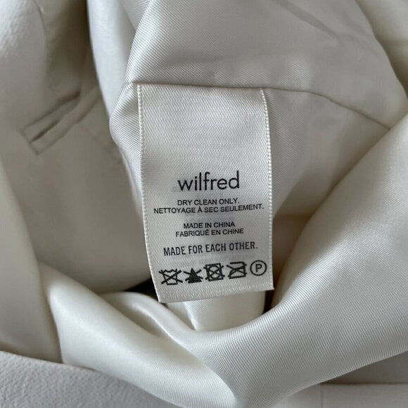 Wilfred Cherrelle Oversized Blazer Cream M Double Breasted Jacket - Picture 5 of 9